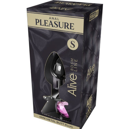 ALIVE - ANAL PLEASURE MINI PLUG METALL ROSA GRÖSSE S