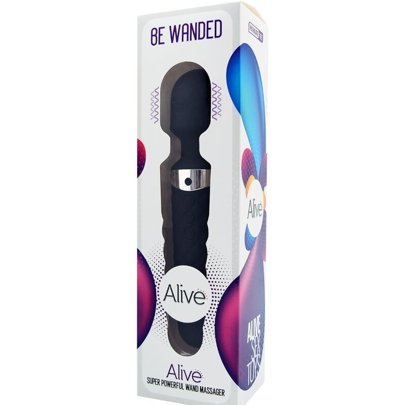 ALIVE - BE WANDED VIBRATOR-MASSAGER SCHWARZ