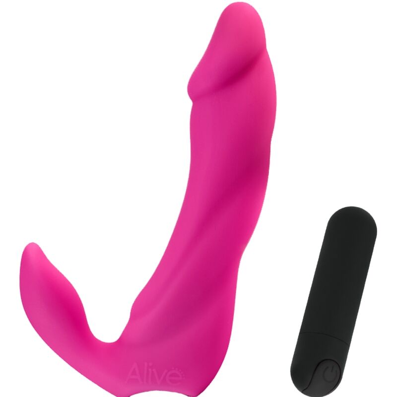 ALIVE - BIFUN PRO VIBRATOR DILDO ROSA 14,9 CM