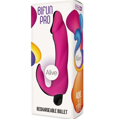 ALIVE - BIFUN PRO VIBRATOR DILDO ROSA 14,9 CM