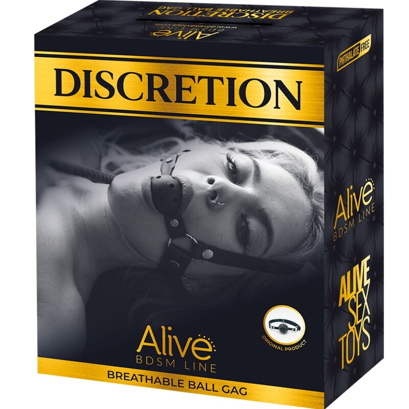 ALIVE  DISCRETION ATMUNGSAKTIVER GAG ROT