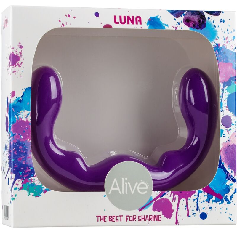 ALIVE - LUNA DILDO DOPPELPENETRATION VIOLETTES SILIKON 25 CM