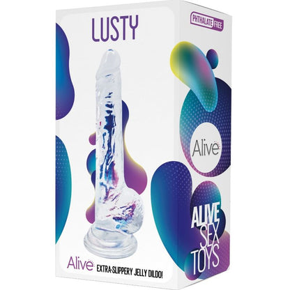 ALIVE - LUSTY REALISTISCHER PENIS TRANSPARENT 18 CM