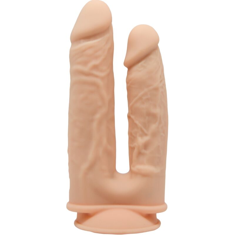 SILEXD - MODELL 1 REALISTISCHER PENIS-DOPPELPENETRATIONSVIBRATOR PREMIUM SILEXPAN SILIKON FERNBEDIENUNG 17.5 / 19.5 CM