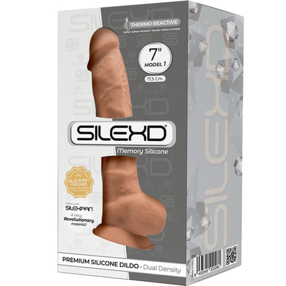 SILEXD - MODEL 1 REALISTISCHER PENIS PREMIUM SILEXPAN SILIKON KARAMELL 17.5 CM