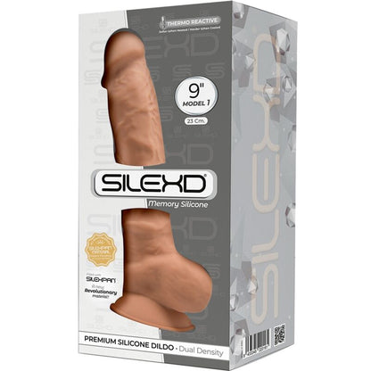 SILEXD - MODEL 1 REALISTISCHER PENIS PREMIUM SILEXPAN SILIKON KARAMELL 23 CM