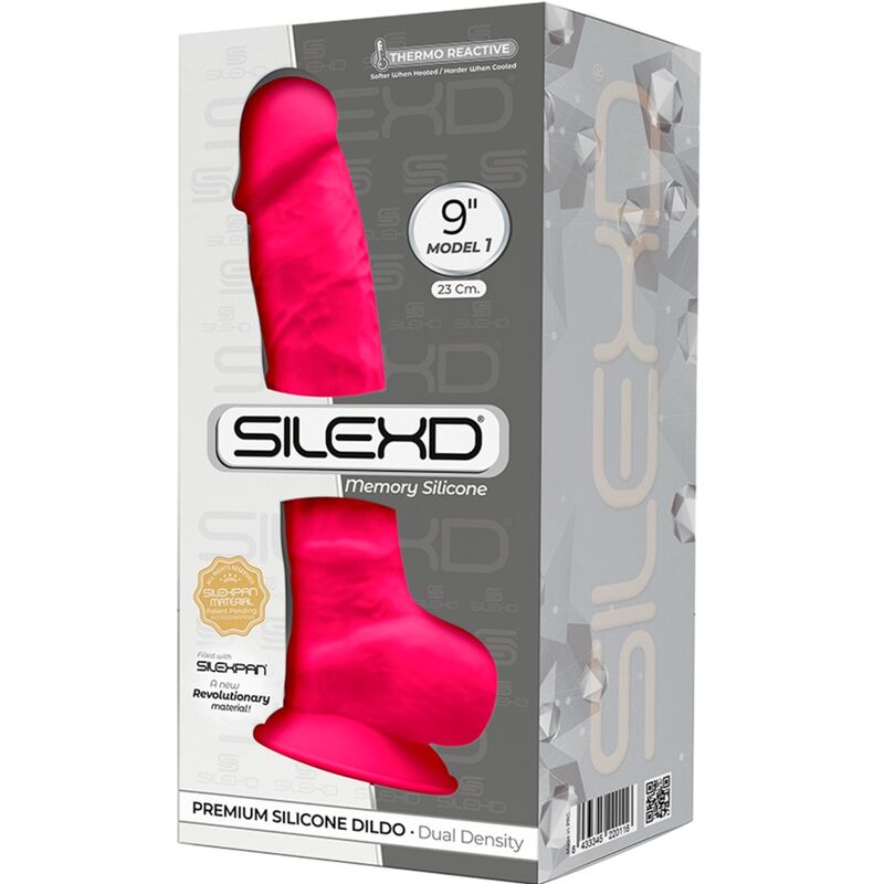 SILEXD - MODEL 1 REALISTISCHER PENIS PREMIUM SILEXPAN SILIKON FUCHSIA 23 CM