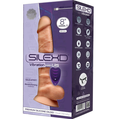 SILEXD - MODEL 1 REALISTISCHER PENISVIBRATOR SILIKON PREMIUM SILEXPAN FERNBEDIENUNG 20 CM