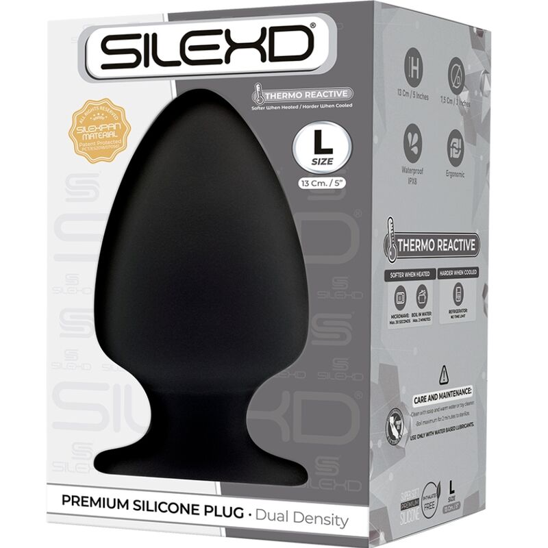 SILEXD - MODELL 1 ANALPLUG PREMIUM SILEXPAN SILIKON PREMIUM THERMOREAKTIVE GRÖSSE L