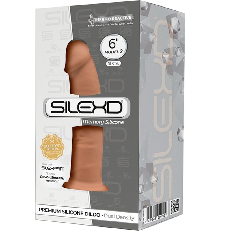 SILEXD - MODELL 2 REALISTISCHER PENIS PREMIUM SILEXPAN SILIKON KARAMELL 15.4 CM