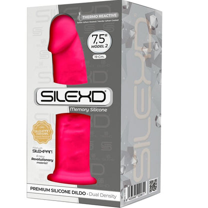 SILEXD - MODEL 2 REALISTISCHER PENIS PREMIUM SILEXPAN SILIKON FUCHSIA 19 CM