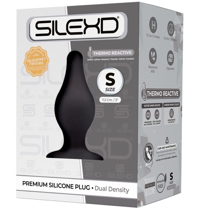 SILEXD - MODELL 2 ANALPLUG PREMIUM SILEXPAN SILIKON PREMIUM THERMOREAKTIVE GRÖSSE S