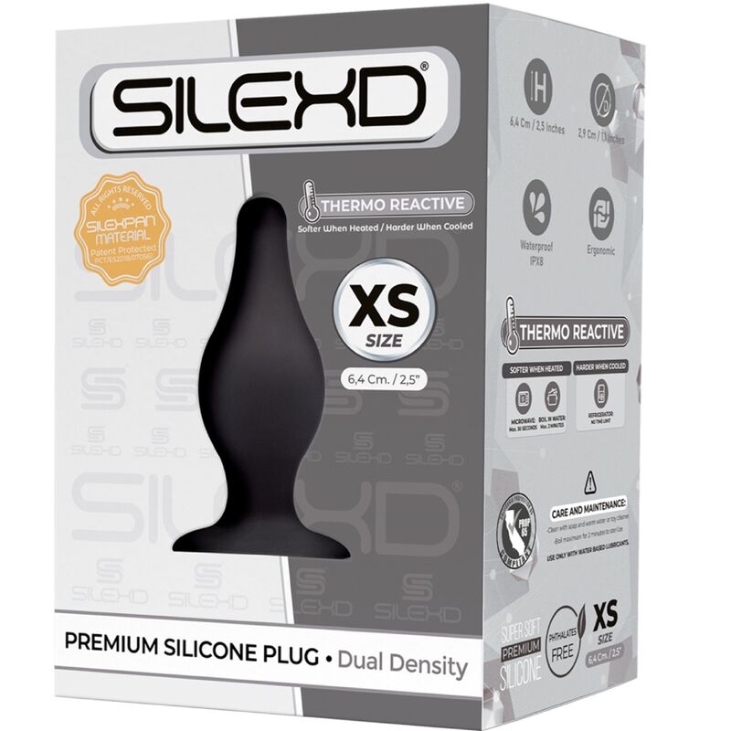 SILEXD - MODELL 2 ANALPLUG PREMIUM SILEXPAN SILIKON PREMIUM THERMOREAKTIVE GRÖSSE XS