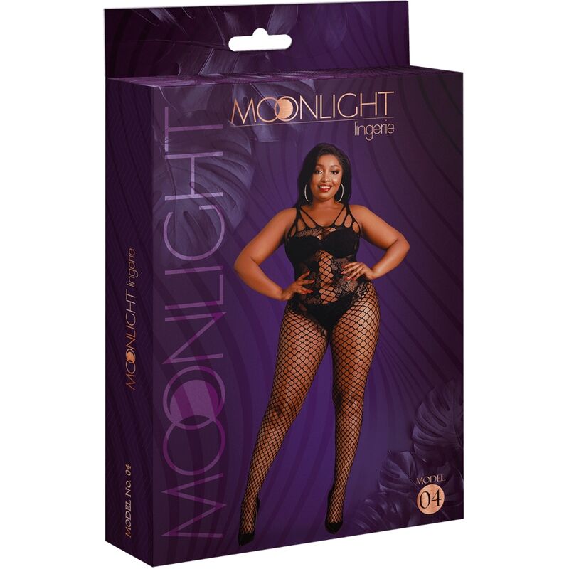 MOONLIGHT - MODEL 4 BODYSTOCKING SCHWARZ PLUS GRÖSSE