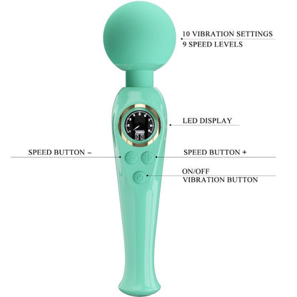 PRETTY LOVE - SKYLER GREEN WAND VIBRATOR