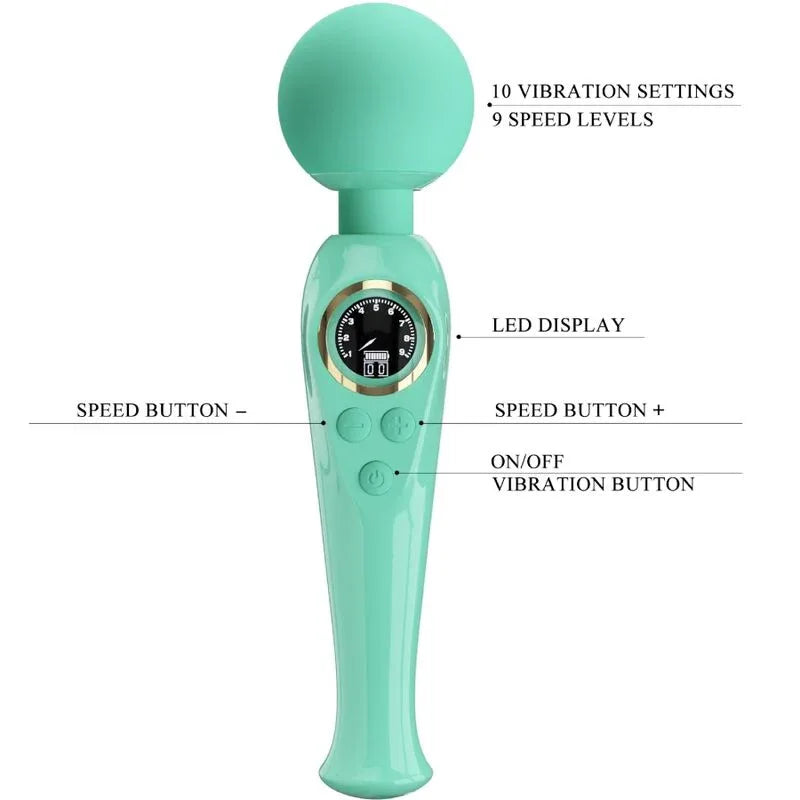 PRETTY LOVE - SKYLER GREEN WAND VIBRATOR - Vanelion Paradise