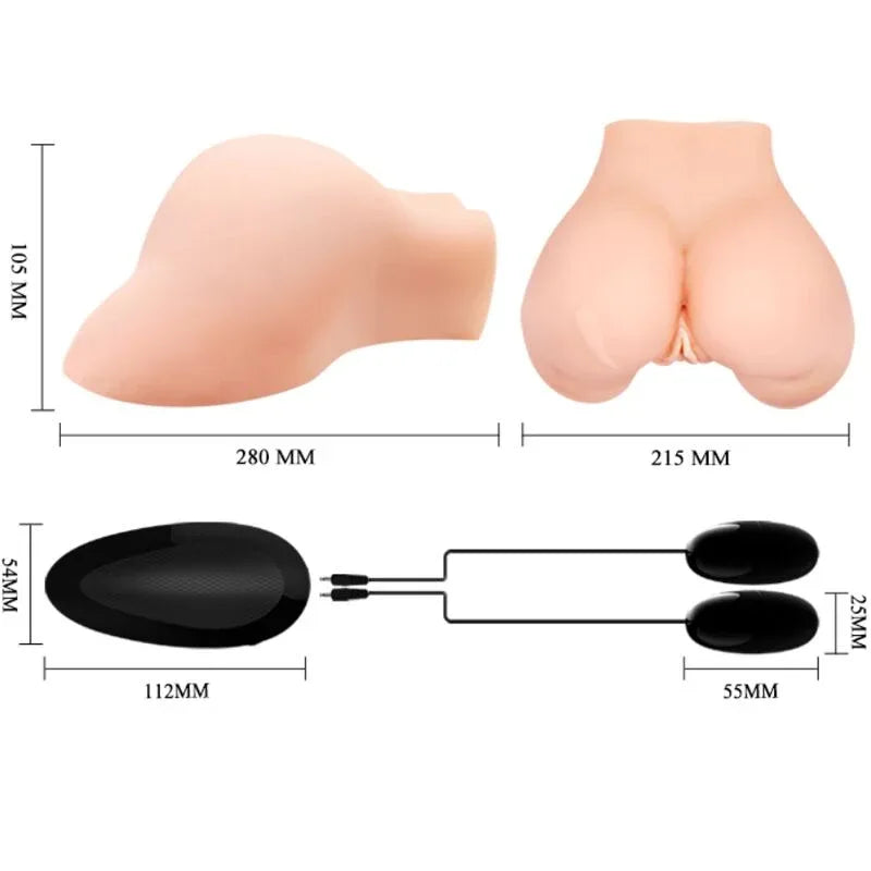 CRAZY BULL - VAGINA UND ANUS MIT REALISTISCHEM NETZ MIT VIBRATION - Vanelion Paradise