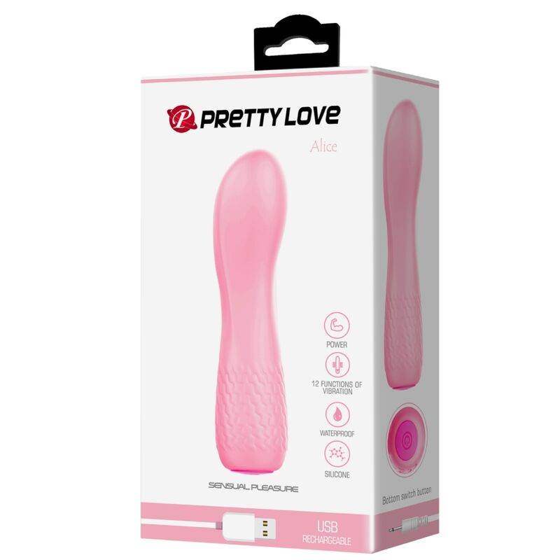 PRETTY LOVE - ALICE WIEDERAUFLADBARER VIBRATOR PINK - Vanelion Paradise
