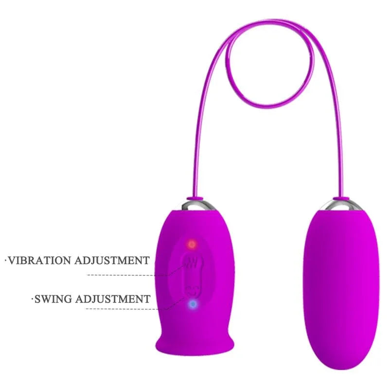 PRETTY LOVE - DAISY DUAL EGG WIEDERAUFLADBARER VIBRATOR LILA - Vanelion Paradise