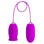 PRETTY LOVE - DAISY DUAL EGG WIEDERAUFLADBARER VIBRATOR LILA - Vanelion Paradise