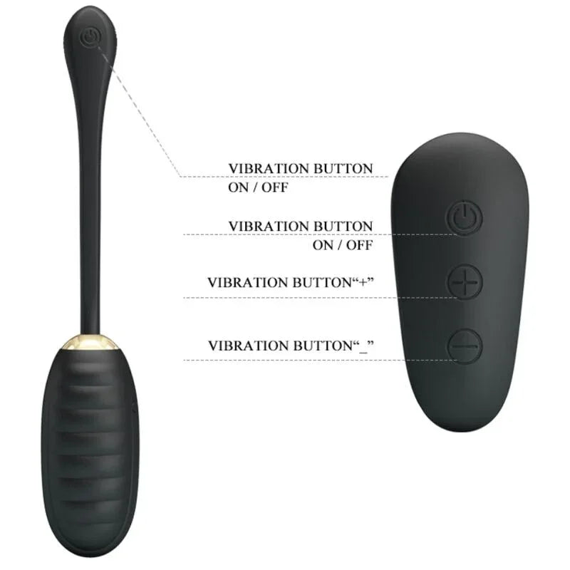 PRETTY LOVE - DOREEN LUXURY WIEDERAUFLADBARES VIBRATIONS-EI SCHWARZ - Vanelion Paradise