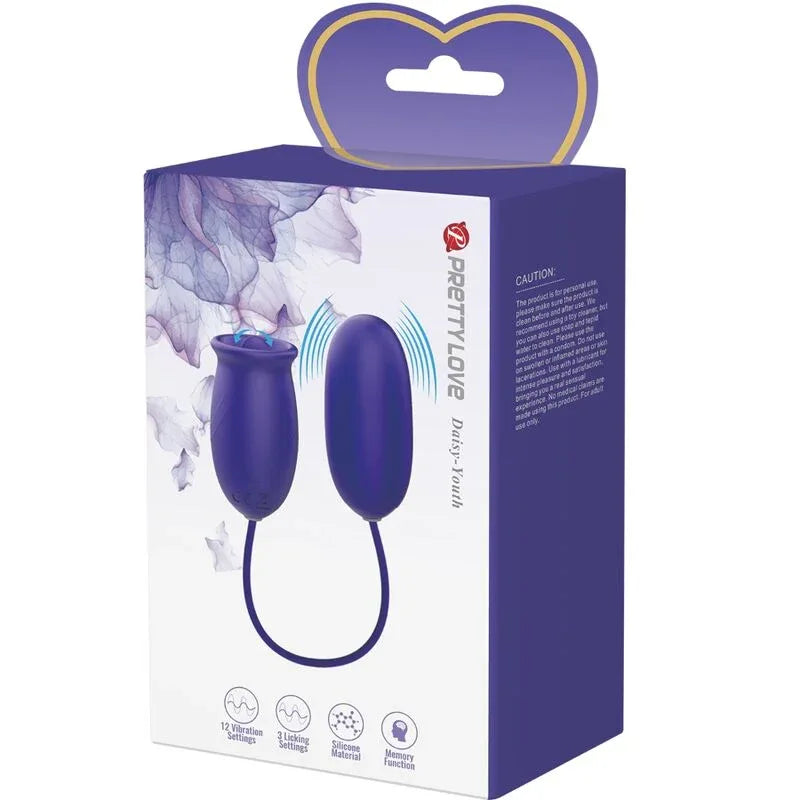 PRETTY LOVE - DAISY YOUTH VIOLET WIEDERAUFLADBARER VIBRATOR-STIMULATOR - Vanelion Paradise