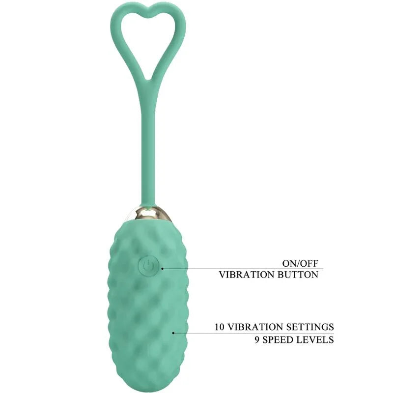 PRETTY LOVE - VIVIAN GREEN VIBRIERENDES EI MIT FERNBEDIENUNG - Vanelion Paradise