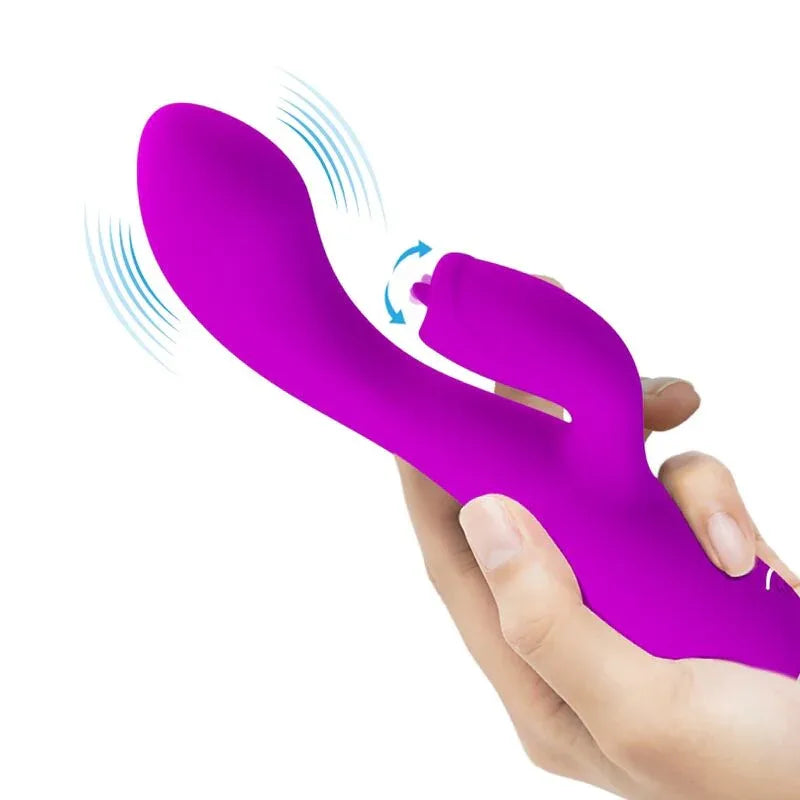 PRETTY LOVE - GLORIA WIEDERAUFLADBARER KANINCHENVIBRATOR, WASSERDICHT, LILA - Vanelion Paradise