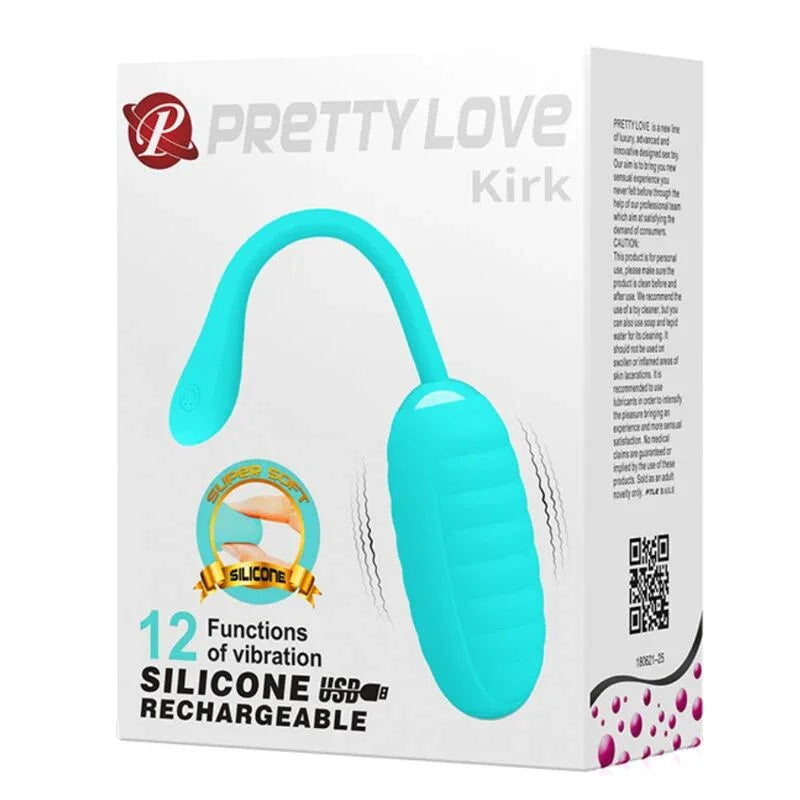 PRETTY LOVE - KIRK HELLGRÜNES WIEDERAUFLADBARES VIBRIERENDES EI - Vanelion Paradise