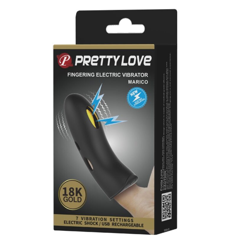 PRETTY LOVE - MARICO SCHWARZE ELEKTROSTIMULATOR-FINGERHÜLLE