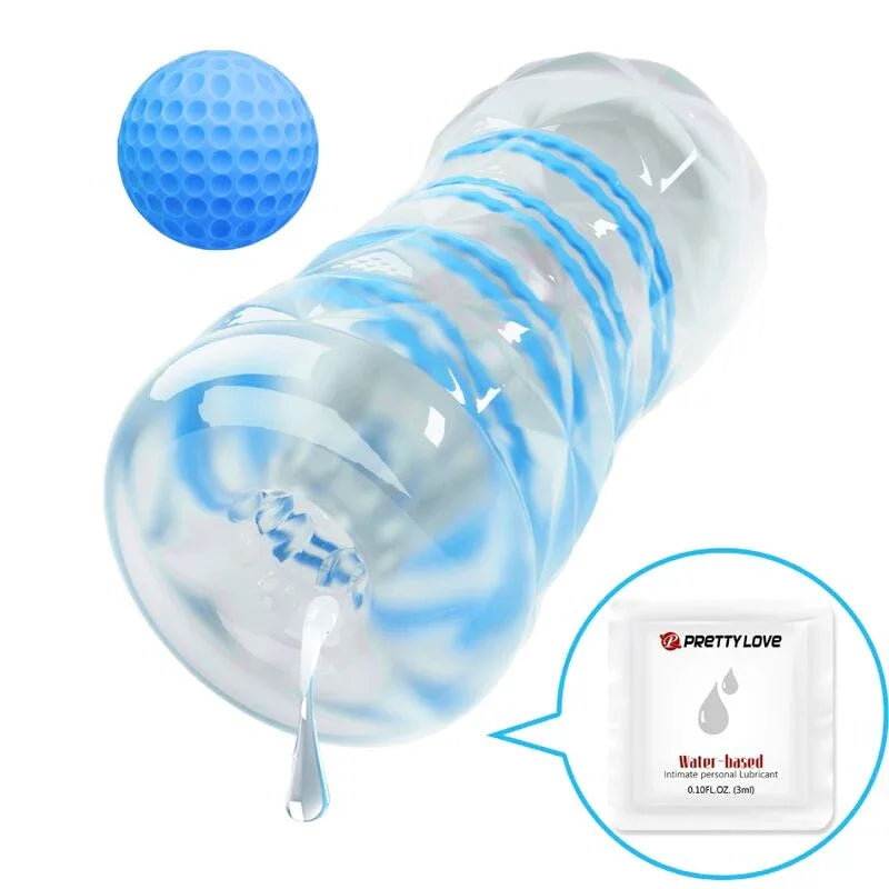 PRETTY LOVE - KLEINER MASTURBATOR MIT BLAUEN SPIRALEN - Vanelion Paradise