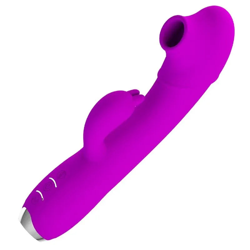 PRETTY LOVE - REGINA WIEDERAUFLADBARER VIBRATOR-SAUGER LILA - Vanelion Paradise