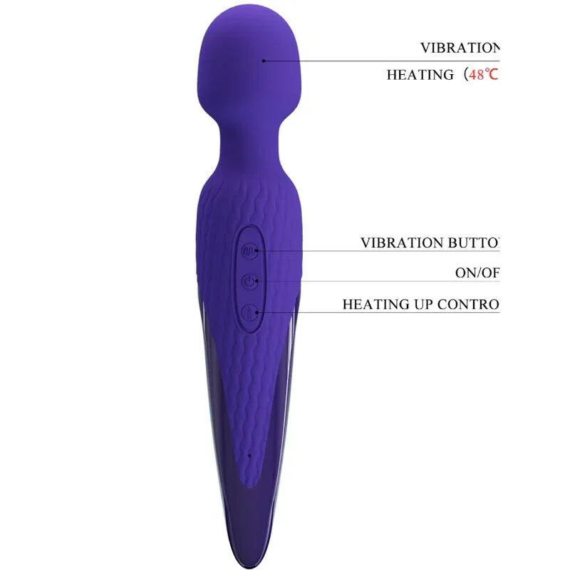 PRETTY LOVE - ANTONY YOUTH WAND VIBRATOR VIOLET WÄRMEEFFEKT - Vanelion Paradise