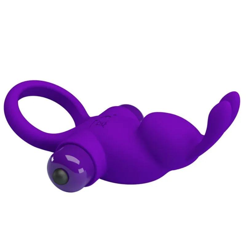 PRETTY LOVE - VIBRATORRING I KANINCHEN FÜR LILA PENIS - Vanelion Paradise