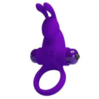 PRETTY LOVE - VIBRATORRING I KANINCHEN FÜR LILA PENIS - Vanelion Paradise