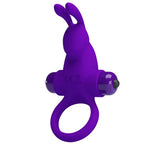 PRETTY LOVE - VIBRATORRING I KANINCHEN FÜR LILA PENIS - Vanelion Paradise