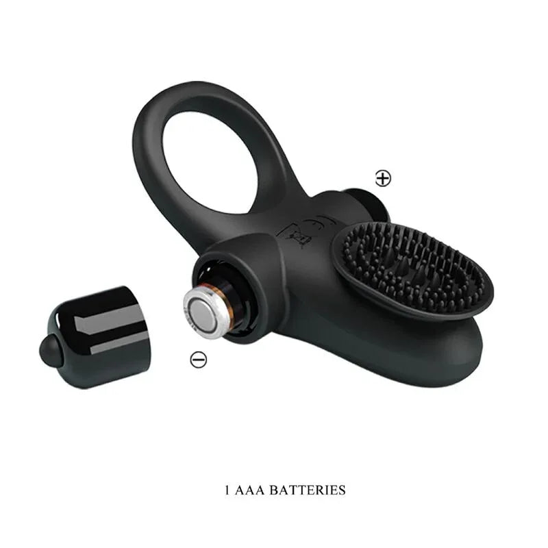 PRETTY LOVE - VIBRATORRING II FÜR DEN SCHWARZEN PENIS - Vanelion Paradise