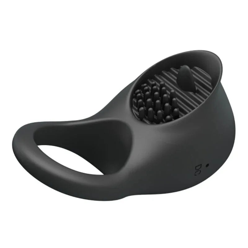 PRETTY LOVE - VIBRIERENDER PENISRING MIT SCHWARZER ZUNGE - Vanelion Paradise