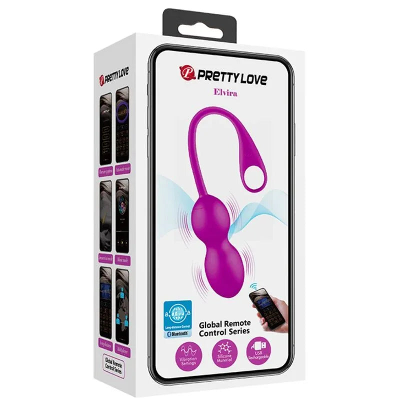 PRETTY LOVE - ELVIRA WIEDERAUFLADBARE VIBRIERBLLE LILA - Vanelion Paradise