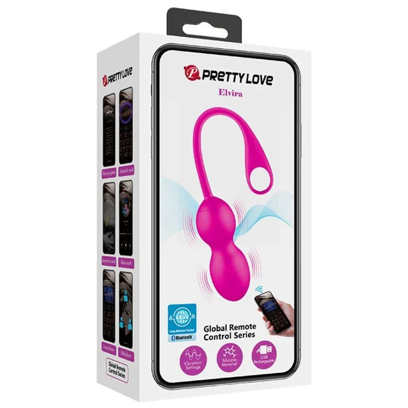 PRETTY LOVE - ELVIRA PINK WIEDERAUFLADBARE VIBRIERBLLE - Vanelion Paradise