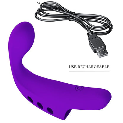 PRETTY LOVE - GORGON PURPLE WIEDERAUFLADBARER FINGERVIBRATOR