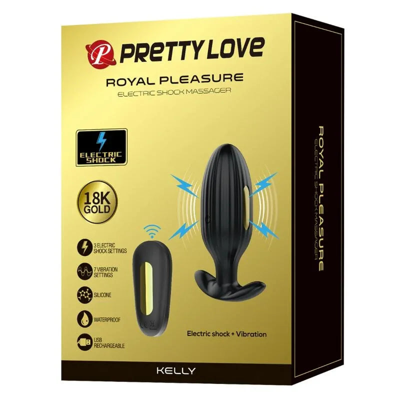 PRETTY LOVE - KELLY PLUG ANAL WIEDERAUFLADBARER VIBRATOR SCHWARZ - Vanelion Paradise