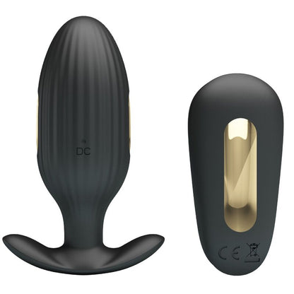 PRETTY LOVE - KELLY PLUG ANAL WIEDERAUFLADBARER VIBRATOR SCHWARZ