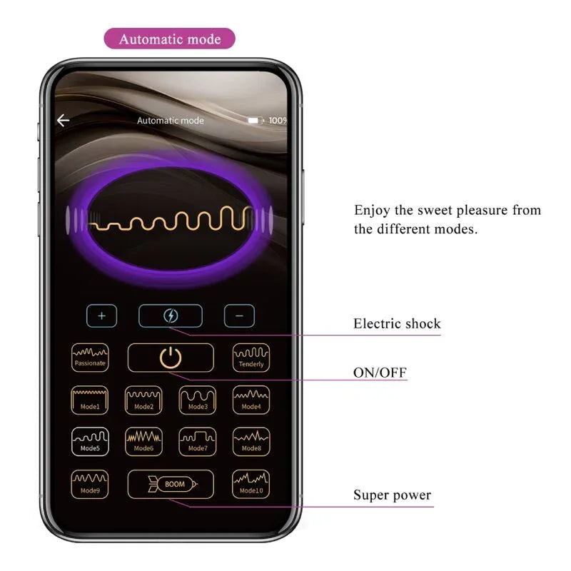 PRETTY LOVE - JEFFERSON APP-GESTEUERTER ANALPLUG SCHWARZ - Vanelion Paradise