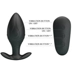 PRETTY LOVE - REGINA ANAL PLUG WIEDERAUFLADBARER VIBRATOR SCHWARZ - Vanelion Paradise