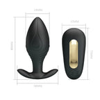 PRETTY LOVE - REGINA ANAL PLUG WIEDERAUFLADBARER VIBRATOR SCHWARZ - Vanelion Paradise