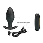 PRETTY LOVE - REGINA ANAL PLUG WIEDERAUFLADBARER VIBRATOR SCHWARZ - Vanelion Paradise