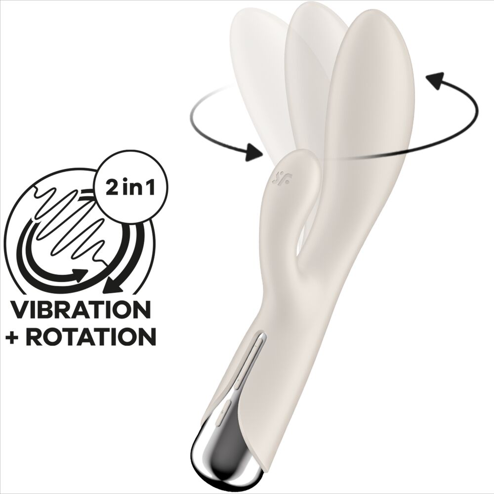 SATISFYER - SPINNING RABBIT 1 STIMULATION DER KLITORIS UND DES ROTEN G-PUNKTS