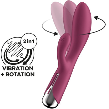 SATISFYER - SPINNING RABBIT 1 STIMULATION DER KLITORIS UND DES ROTEN G-PUNKTS