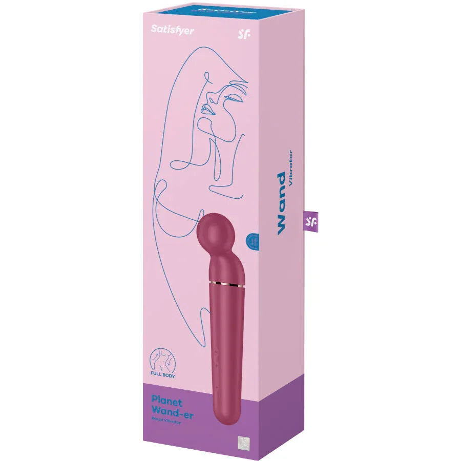 SATISFYER - PLANET WAND-ER VIBRATOR MASSAGER BERRY - Vanelion Paradise